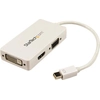 Image de Adaptateur Mini DisplayPort vers VGA/DVI/HDMI Startech MDP2VGDVHDW Blanc