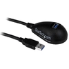 Image de StarTech.com Câble d'extension SuperSpeed USB 3.0 de 1,5m - Rallonge USB A vers A sur socle - M/F - Noir - Neuf