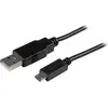 Image de StarTech.com Câble de charge /synchronisation mobile USB A vers Micro B slim de 2 m pour smartphone et tablette - M/M - Noir