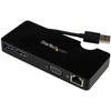 Image de StarTech.com Mini station d'accueil universelle USB 3.0 pour ordinateur portable avec HDMI ou VGA, Gigabit Ethernet, USB 3.0 - station d'accueil - USB - HDMI - 1GbE - pour P/N : ARMPIVOT, ARMPIVOTE, ARMPIVSTND, ARMSLIM, ARMUNONB