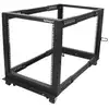 Image de StarTech.com Rack Serveur Mobile 12U 4 Poteaux, Rack Réseau 19 4 Poteaux avec Roulettes, Rack Roulant avec Profondeur Ajustable pour PC/AV/Données/Informatique - Roulettes, Pieds de nivellement ou Fixation au Sol - Neuf
