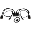 Image de StarTech.com Switch KVM USB VGA à 2 ports - Commutateur KVM alimenté par USB avec câbles et commutateur à distance - Neuf