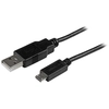 Image de StarTech.com Câble de charge / synchronisation mobile USB A vers Micro B slim de 15 cm pour smartphone et tablette - M/M - Noir - Neuf