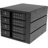 Image de StarTech.com 4x 3,5 disques durs SATA sans bretelles cadre amovible/fond de panier en aluminium - 4 baies 3,5 pouces (8,9cm) rack de stockage HDD mobile - rack de stockage mobile avec ventilateur - 2,5" (6,4 cm) - noir