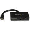 Image de StarTech.com Adaptateur audio / vidéo de voyage - Convertisseur 2-en-1 Mini DisplayPort vers HDMI ou VGA - Neuf
