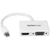 Image de Startech.com Mdp2hdvga Blanc - Adaptateur Mini-displayport Vers Vga + Hdmi