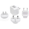 Image de StarTech.com Chargeur mural USB à deux ports - voyage international - 17W/3.4A - blanc
