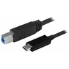 Image de StarTech.com USB31CB1M câble USB USB 3.2 Gen 2 (3.1 Gen 2) 1 m USB C USB B Noir