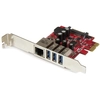 Image de StarTech.com Carte PCI Express à 3 ports USB 3.0 et 1 port Gigabit Ethernet avec UASP - Neuf