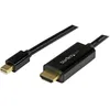 Image de StarTech.com Câble convertisseur Mini DisplayPort vers HDMI de 1m - adaptateur mDP vers HDMI avec câble Ultra HD 4K - câble adaptateur - Mini DisplayPort mâle vers HDMI mâle - 1 m - noir - support 4K