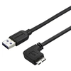 Image de StarTech.com Câble Micro USB 3.0 slim - USB-A vers Micro-B à angle droit de 50 cm - M/M - Neuf