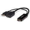 Image de StarTech.com HD2DP câble vidéo et adaptateur Noir