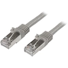 Image de STARTECH.COM Câble réseau Cat6 blindé (SFTP) 0,5m - Câble patch Gigabit Snagless - Gris
