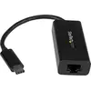 Image de StarTech.com USB C to Gigabit Ethernet Adapter - Black - USB 3.1 to RJ45 LAN Network Adapter - USB Type C to Ethernet (US1GC30B) - Adaptateur réseau - USB-C - Gigabit Ethernet - noir - pour P/N : HB30C3A1CFB, HB30C3A1CFS, TB33A1C