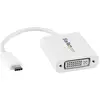 Image de StarTech.com Adaptateur vidéo USB Type-C vers DVI - M/F - Blanc