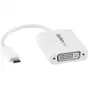 Image de StarTech.com Adaptateur vidéo USB Type-C vers DVI - M/F - Blanc - Neuf