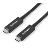 Image de StarTech.com Câble Thunderbolt 3 (40 Gb/s) USB-C de 1 m - Compatible Thunderbolt et USB - Cordon Thunderbolt - M/M - Neuf