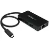 Image de StarTech.com Hub USB-C à 3 ports avec Gigabit Ethernet - USB-C vers 3x USB-A - USB 3.0 - 5Gbps - Adaptateur d'alimentation inclus - Neuf