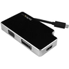 Image de StarTech.com Adaptateur audio / vidéo de voyage 3 en 1 - USB-C vers VGA DVI ou HDMI - 4K - Neuf