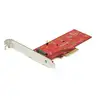 Image de StarTech.com Adaptateur SSD PCIe M2 - x4 PCIe 3.0 NVMe / AHCI / NGFF / M-Key - Low Profile et Full Profile - Adaptateur SSD PCI Express M.2 - Neuf