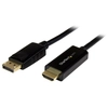 Image de StarTech.com Câble DisplayPort vers HDMI 5m - 4K 30Hz - Adaptateur DP vers HDMI - Convertisseur pour Moniteur DP 1.2 à HDMI - Connecteur DP à Verrouillage - Cordon passif DP vers HDMI - Neuf