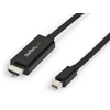 Image de StarTech.com Câble adaptateur Mini DisplayPort vers HDMI - Câble adaptateur Mini DP vers HDMI - 3m - Ultra HD 4K 30Hz - noir - Câble adaptateur - Mini DisplayPort mâle vers HDMI mâle - 3 m - noir - support 4K