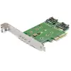 Image de StarTech.com Adaptateur SSD M.2 NGFF à 3 ports - 1x M.2 PCIe (NVMe), 2x M.2 SATA III - PCIe 3.0 - Neuf