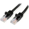 Image de StarTech.com Câble patch Cat5e avec connecteur RJ45 Snagless - Câble réseau 5m - noir - Câble patch - RJ-45 (M) à RJ-45 (M) - 5 m - UTP - CAT 5e - sans crochet - noir