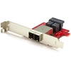 Image de StarTech.com Adaptateur Mini SAS 2x SFF-8643 interne vers 2x SFF-8644 externe avec supports - 12 Gb/s - Neuf