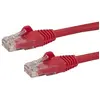 Image de StarTech.com 10m CAT6 Ethernet Cable - Red CAT 6 Gigabit Ethernet Wire -650MHz 100W PoE RJ45 UTP Network/Patch Cord Snagless w/Strain Relief Fluke Tested/Wiring is UL Certified/TIA