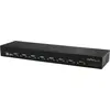 Image de StarTech.com 8 Port USB to Serial Adapter Hub - Adaptateur de port USB vers RS232 avec Daisy Chain - montable en rack - Adaptateur série - USB 2.0 - RS-232 x 8 - noir