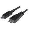 Image de StarTech.com Câble USB-C vers Micro USB-B de 50cm, USB 10Gbps, Cordon de Données, 3A, Câble de Transfert de Données USB C vers Micro-B - Neuf