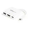 Image de StarTech.com Adaptateur multiport USB-C vers HDMI 4K avec USB Power Delivery et port USB-A - Blanc - Neuf