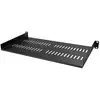 Image de StarTech.com Étagère Rack Serveur 1U - Plateau Cantilever Universel Ventilé pour Armoire d'Équipement Réseau 19 - Acier Résistant - Poids Max 20kg - Étagère de 25cm de Profondeur, Noir - Neuf