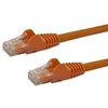 Image de StarTech.com 0,5m Cat6 Snagless RJ45 Câble réseau Ethernet - Orange - 50cm Cat 6 UTP Cable - Câble réseau - RJ-45 (M)