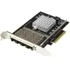Image de StarTech.com Carte réseau PCI Express pour serveur à 4 ports SFP+ 10 Gigabit Ethernet - Chipset Intel XL710 - Neuf
