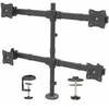 Image de StarTech.com ARMQUAD Support de table pour écran plat 68,6 cm (27") Noir Table/Banc