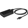 Image de StarTech.com Hub USB 4 ports - Métal - USB-A vers 3x USB-A et 1x USB-C - USB 3.0 - Hub USB industriel - Hub USB avec type C - Concentrateur - 3 x SuperSpeed USB 3.0 + 1 x USB-C - Ordinateur de bureau - pour P/N : SVA12M2NEUA, SVA12M5NA