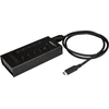 Image de StarTech.com Hub USB 7 ports - Métal - USB-A vers 3x USB-C et 1x USB-C - USB 3.0 - Hub USB industriel - Hub USB avec type C - concentrateur - 5 x SuperSpeed USB 3.0 + 2 x USB-C - Ordinateur de bureau - pour P/N : SVA12M5NA