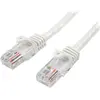 Image de StarTech.com Câble réseau Ethernet Cat5e 5m Snagless avec RJ45 - Câble UTP Cat 5e - Blanc - Câble réseau - RJ-45 (M) à RJ-45 (M) - 5 m - UTP - CAT 5e - sans crochet, torsadé - blanc