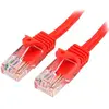 Image de StarTech.com Câble réseau Ethernet Cat5e 5m Snagless avec RJ45 - Rouge