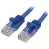 Image de StarTech.com Câble réseau Ethernet Cat5e 0,5m Snagless avec RJ45 - Bleu, 0,5 m,