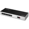 Image de StarTech.com Station d'Accueil Double Écran 4K60Hz DisplayPort et HDMI - Dock USB-C et USB-A - Dock USB 3.0 pour PC Portables USB-C ou USB-A - 6x USB Type-A, GbE - USB 3.1 Gen 1 - Mac/Windows - Neuf