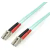 Image de StarTech.com Câble Fibre Optique Multimode de 3m LC/UPC à LC/UPC OM4, Fibre Zipcord 50/125µm LOMMF/VCSEL, Réseaux 100G, Faible Perte d'Insertion, Cordon de Raccordement Fibre LSZH - Neuf