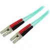 Image de StarTech.com Aqua OM4 Duplex Multimode Fiber - 16 ft / 5m - 100 Gb - 50/125 - Fibre OM4 - Câble de raccordement LC à fibre LC (450FBLCLC5)