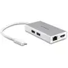 Image de StarTech.com Adaptateur Multiport USB-C - Mini Station d'Accueil USB-C avec 4K HDMI - 60W PD Pass-Through, GbE, 2pt USB-A 3.0 Hub - Mini Dock USB Type-C pour Ordinateur Portable - Blanc - Neuf