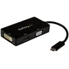 Image de Startech.com Adaptateur Multiport Usb-c - 3 En 1 - Usb Type-c Vers Hdmi Dvi Ou Vga