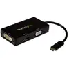 Image de StarTech.com Adaptateur multiport USB-C - 3 en 1 - USB Type-C vers HDMI DVI ou VGA - Neuf