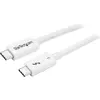 Image de StarTech.com CBLE THUNDERBOLT 3 0.5M 40GBIT/S BLANC (TBLT34MM50CW)