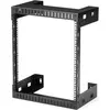 Image de StarTech.com RK12WALLO étagère Rack monté sur le mur Noir